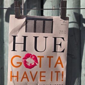 HUE Gotta Have It Fashion Sheers Tights Black Size 2 Per Chart